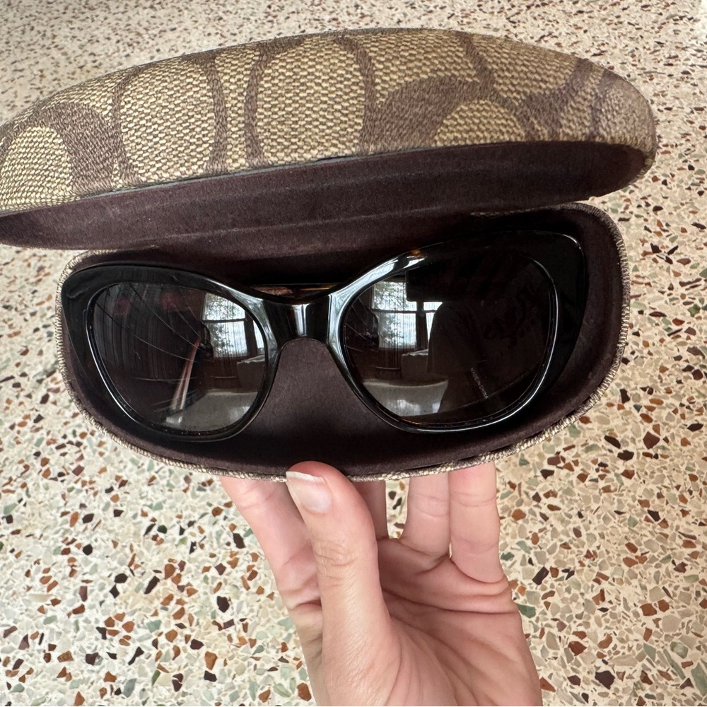 Coach Tortoise Shell Sunglasses - Picture 2 of 7